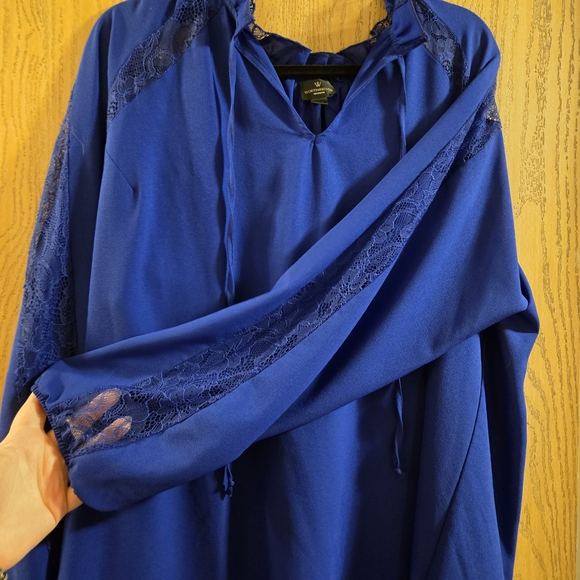 Worthington Blue Blouse - Picture 7 of 8
